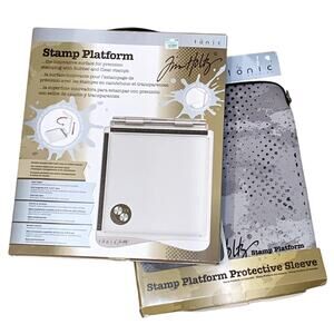 Tonic Studios Tim Holtz Stamp Platform 1707e & Protective Sleeve Gray